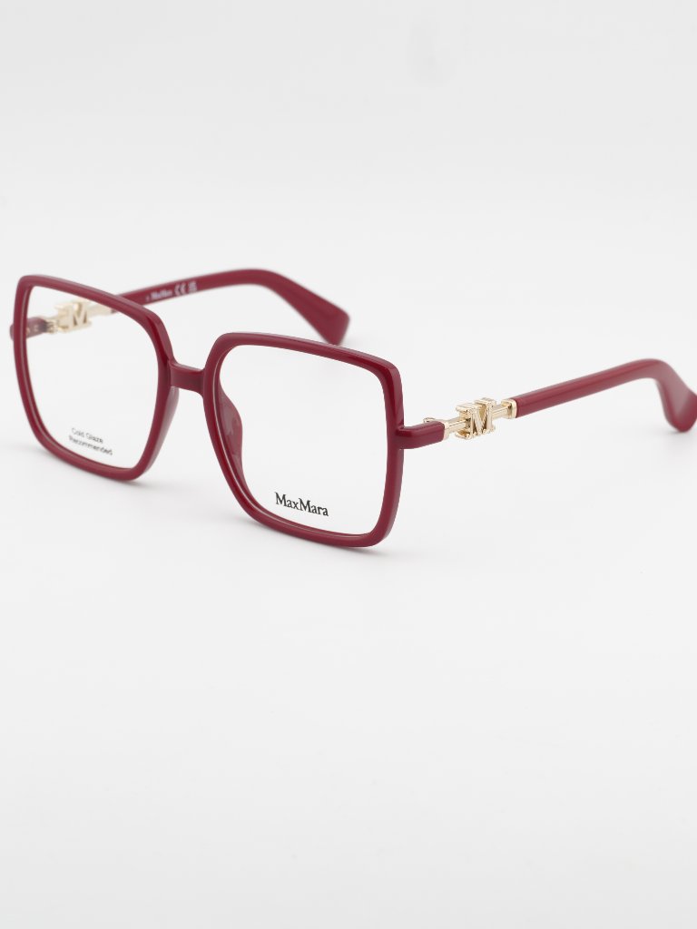 Max Mara Mm5108-H 075 Eyeglasses Fuchsia 55mm Square Frame